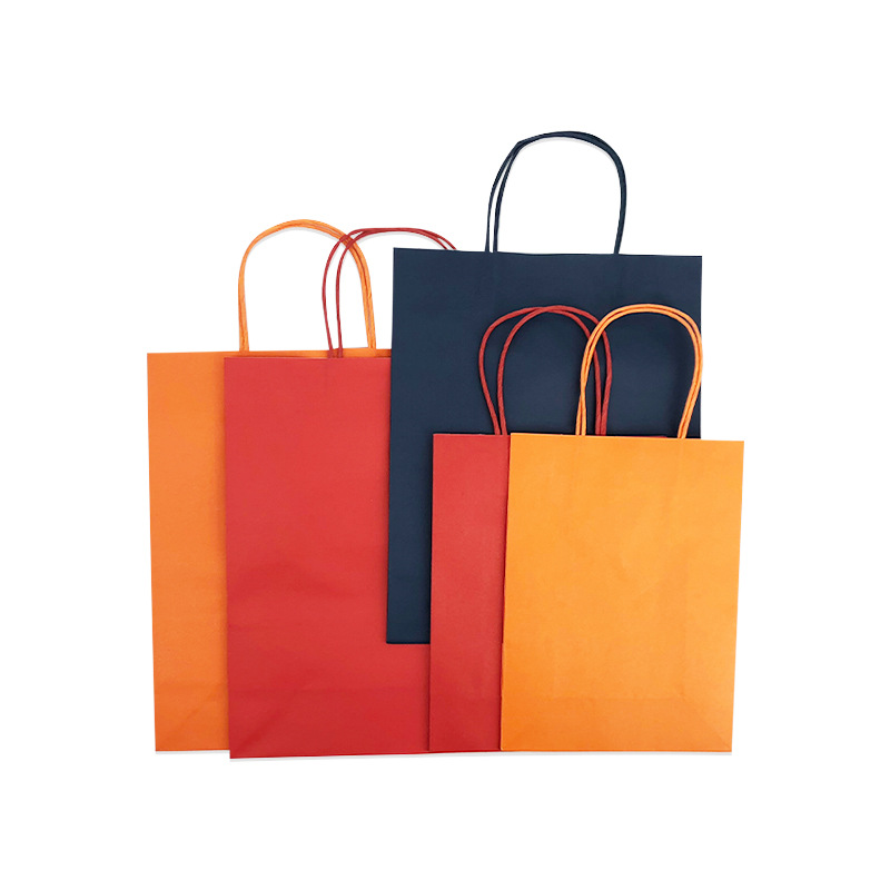 Orange kraft paper bag Hongniu printing & packaging co.,ltd